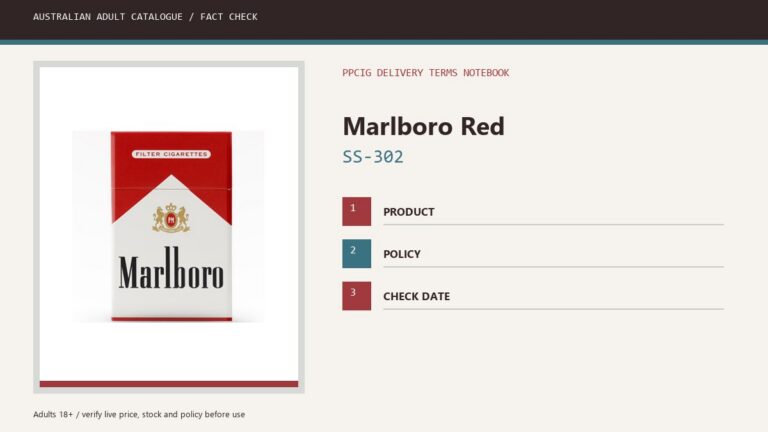 Marlboro Red Cigarettes pack image used for the SS-302 delivery-terms record